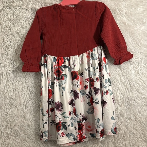 NWT Long sleeve dress Size 3T - Picture 4 of 6